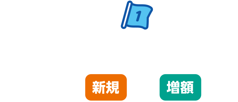 【対象取引01】積立型預金の年間積立額1万円以上の新規・増額のご契約