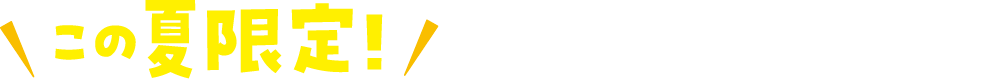 この夏限定！おトクな商品のご案内です！